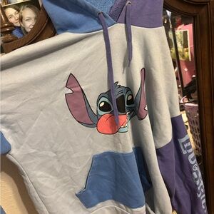 Disney Stitch Hoodie in Blue and Purple